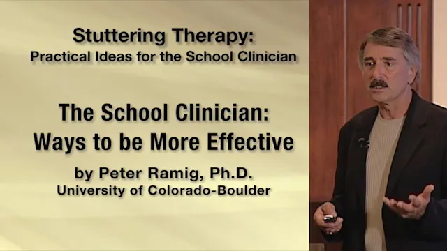 Stuttering Therapy: The School Clinic...