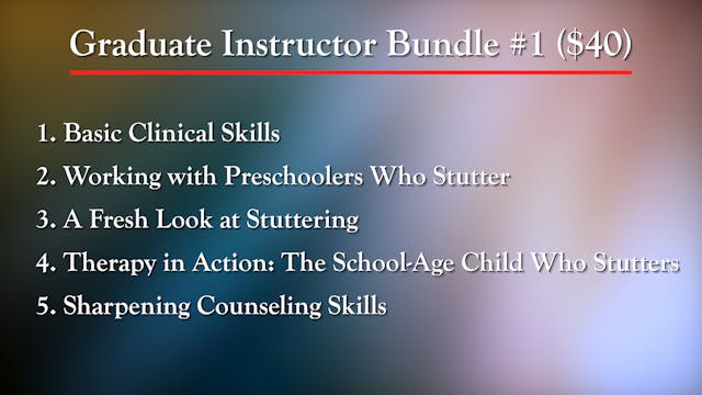 Graduate Instructor Bundle #1 ($40)