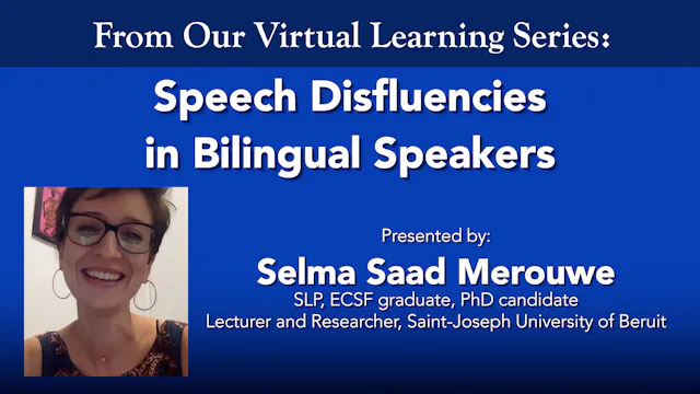 Speech Disfluencies in Bilingual Speakers