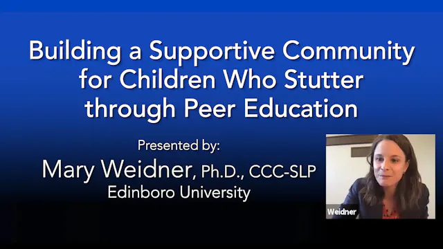 Building a Supportive Community for Children Who Stutter through Peer Education