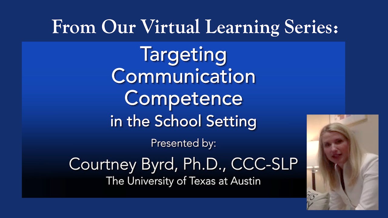 Targeting Communication Competence in School 