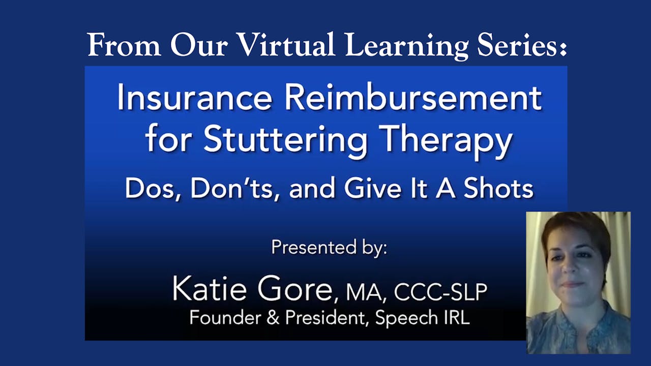 Insurance Reimbursement for Stuttering Therapy