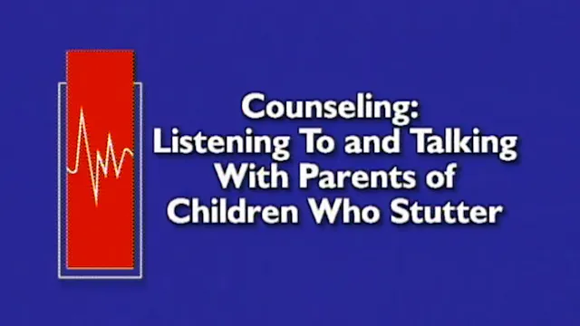Counseling: Listening To & Talking Wi...