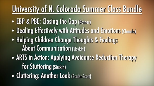 U. of Northern Colorado Summer Class Bundle