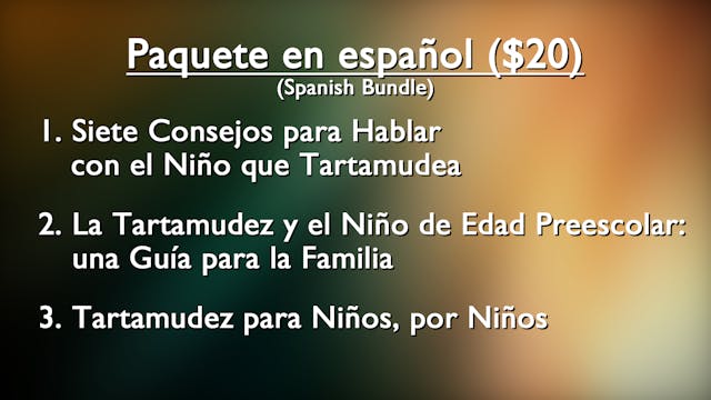 Paquete en español (Spanish Bundle)