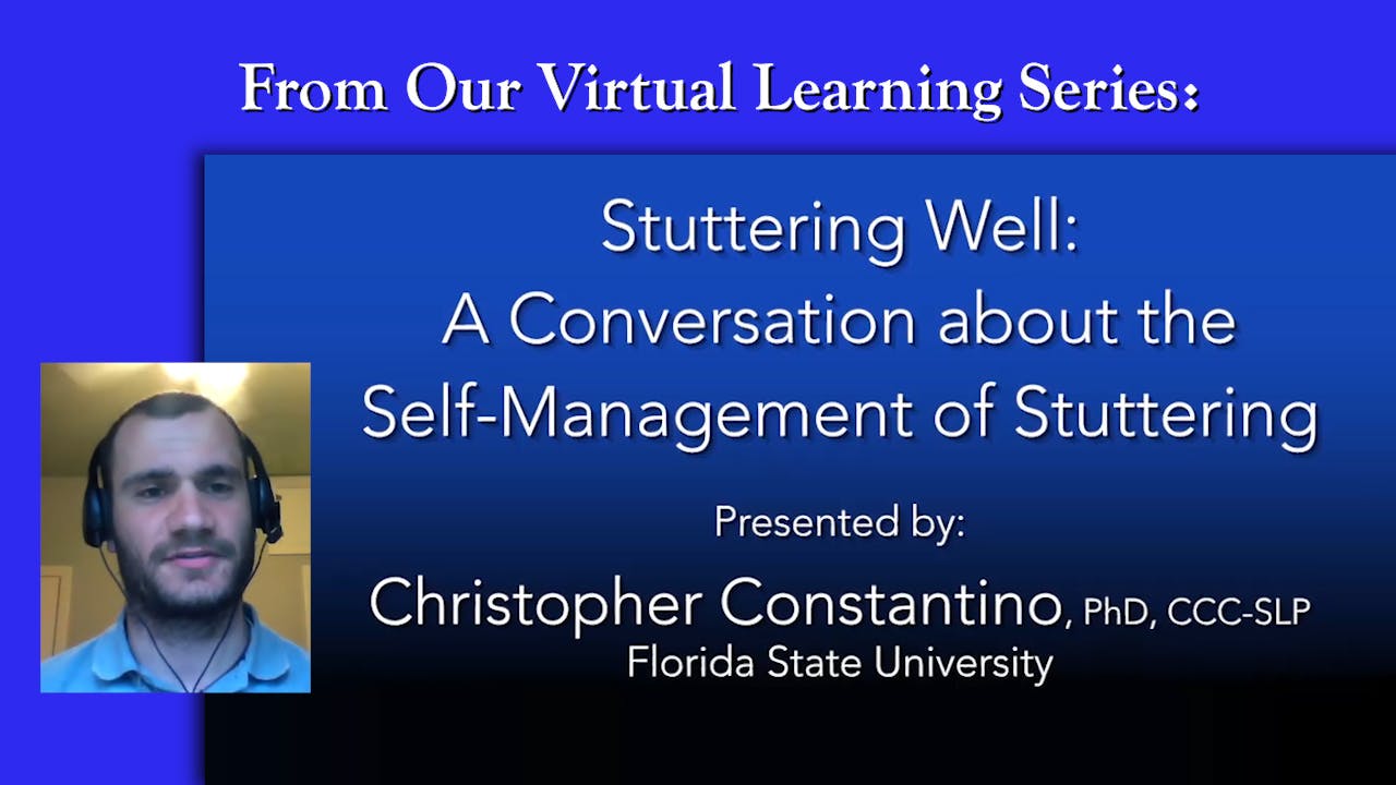 Stuttering Well: The Self-Management of Stuttering