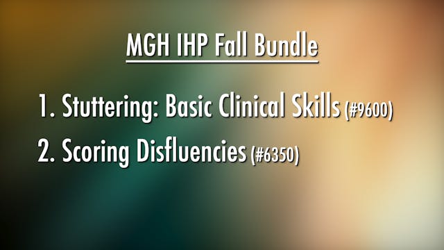 MGH IHP Fall Bundle