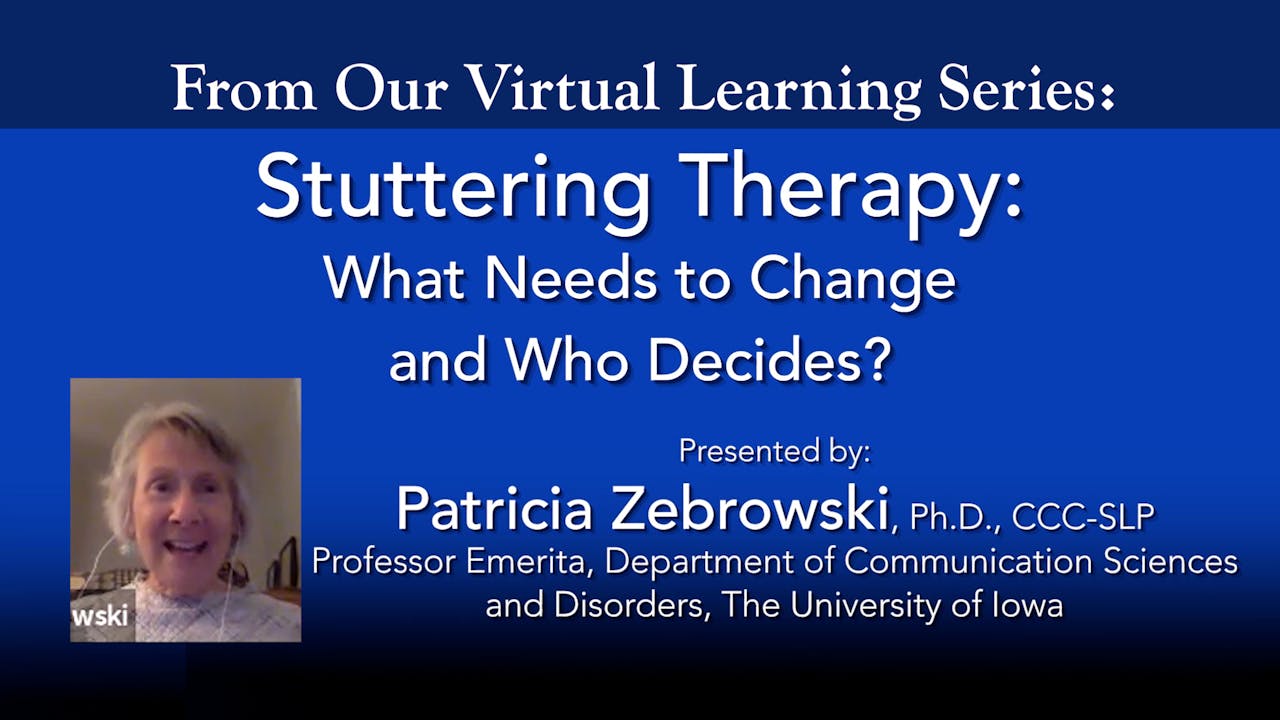 Stuttering Therapy: What Needs to Change
