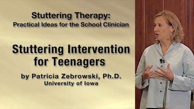 Stuttering Intervention for Teenagers (#9506)