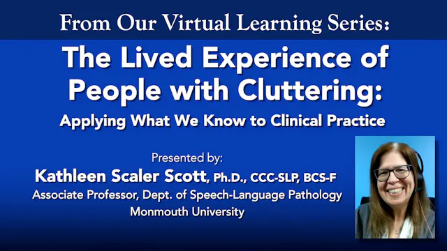 The Lived Experience of People with Cluttering