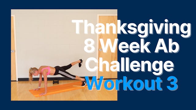 Thanksgiving Ab Challenge - Workout 3