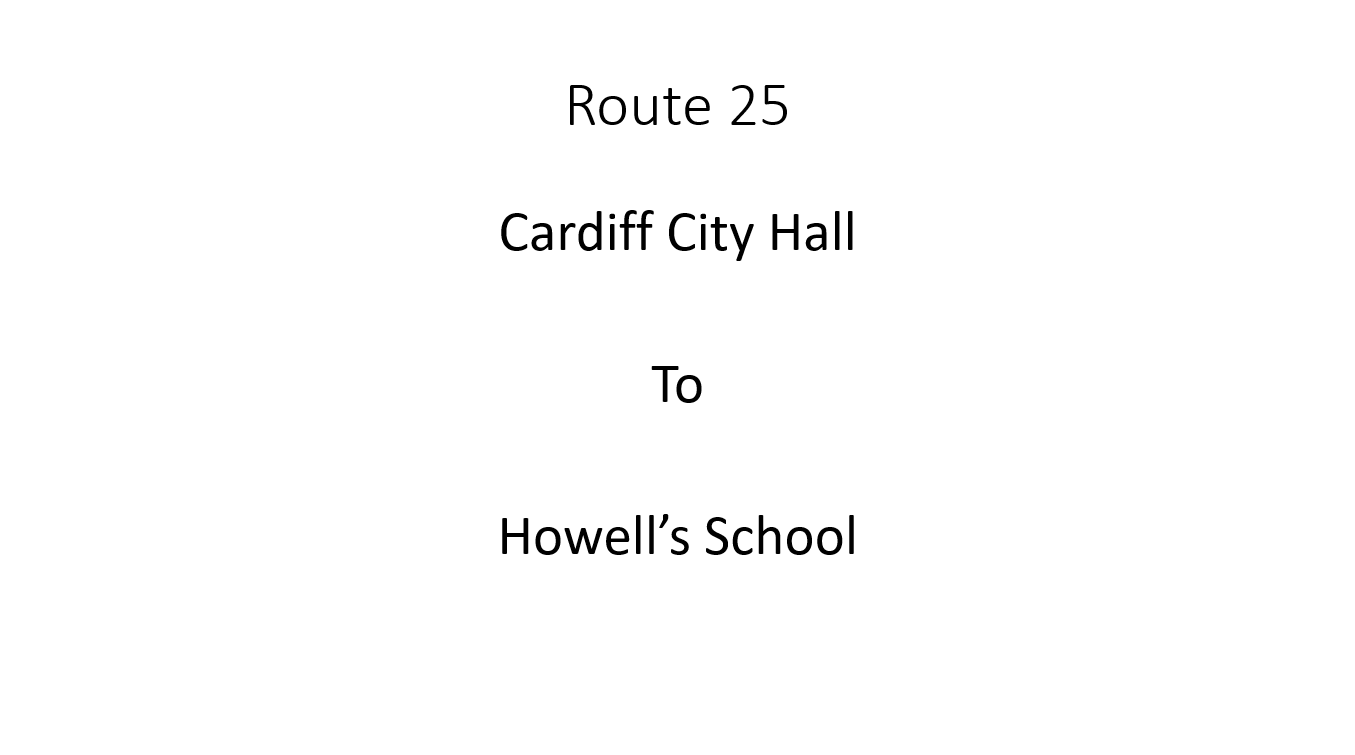 Cardiff City Hall to Howells School