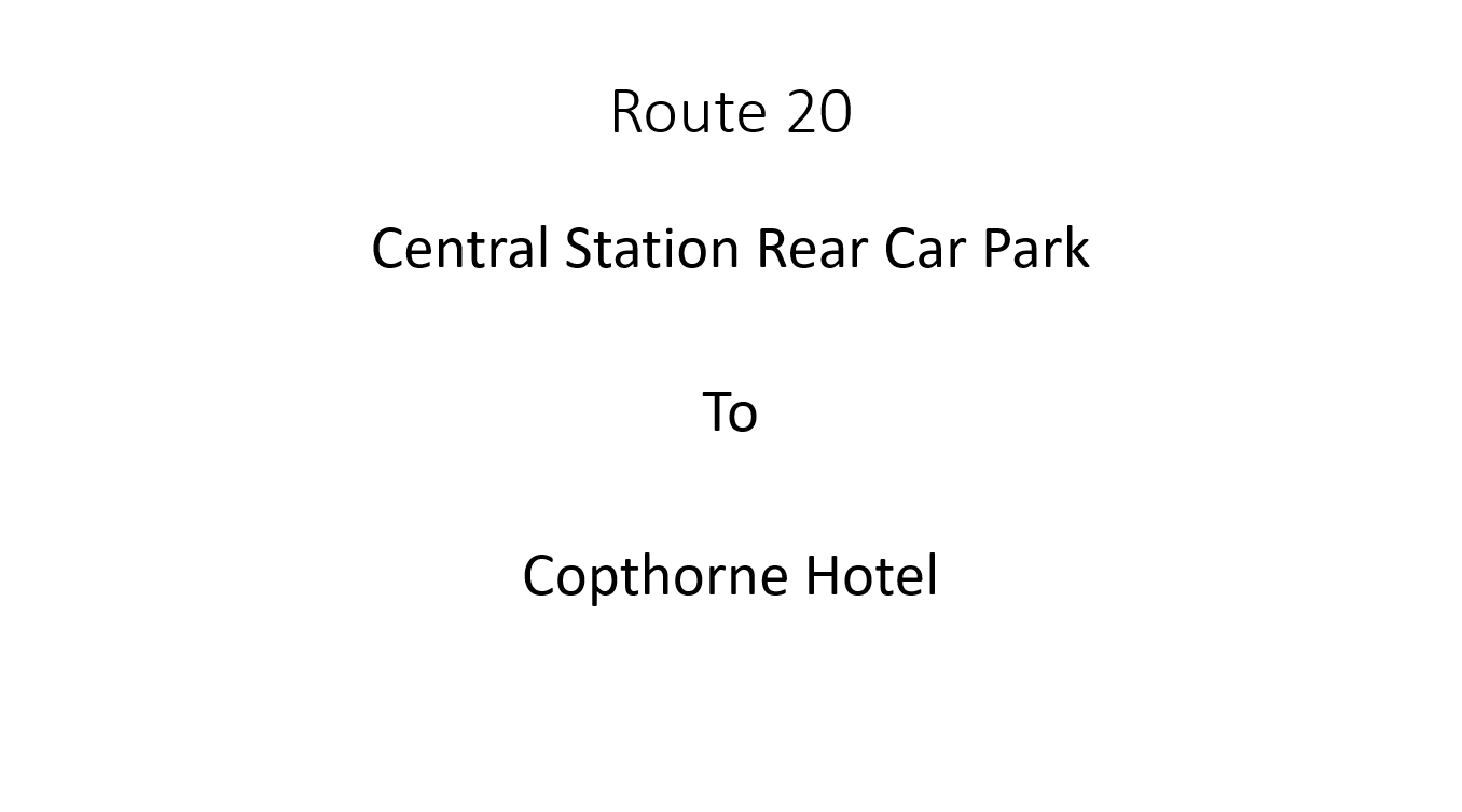 Central Station Rear Car Park to The Copthorne Hotel