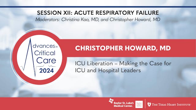 Christopher Howard, MD | ICU Liberati...