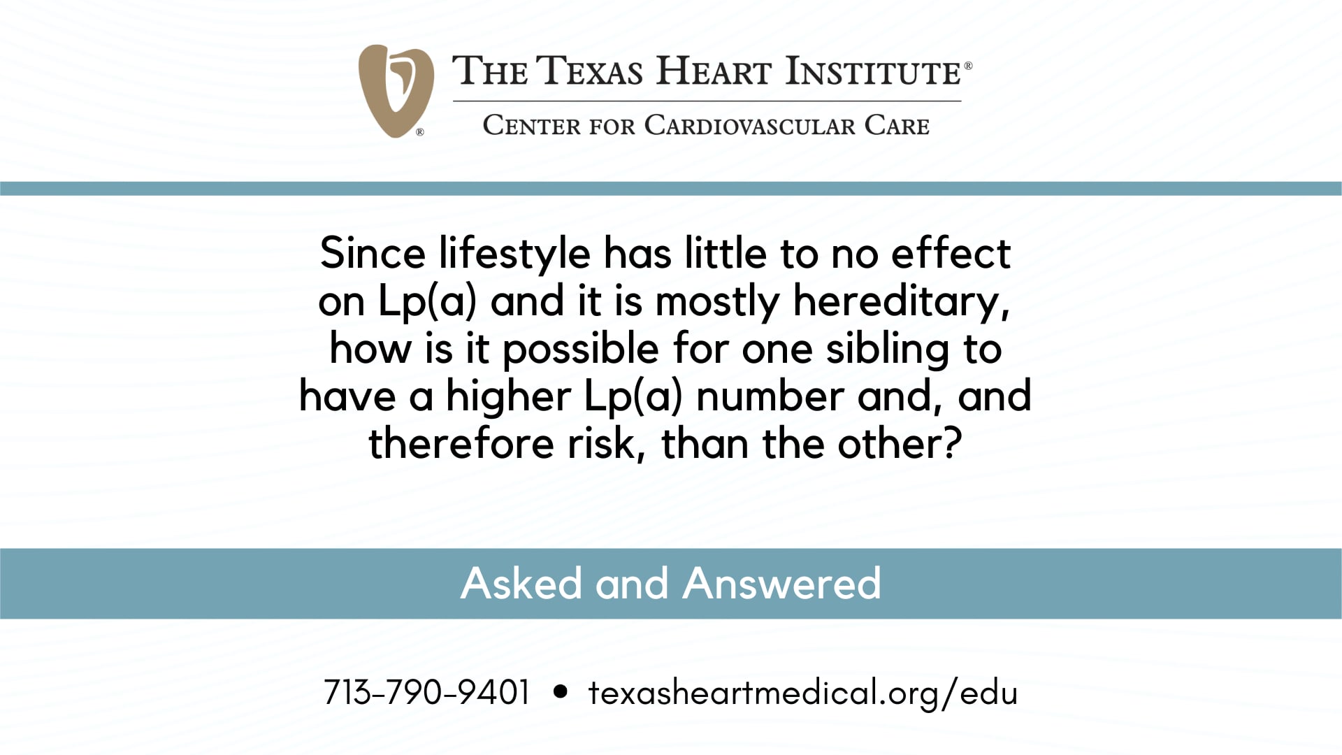 How is it possible for one sibling to have a higher Lp(a) number and, and therefore risk, than the other?