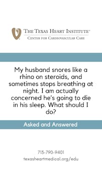 My husband snores like a rhino on ste...