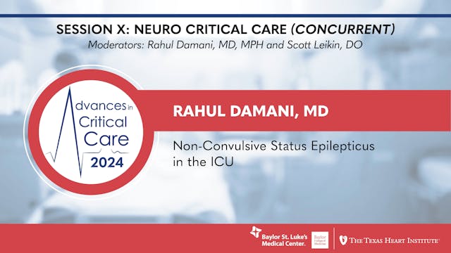 Rahul Damani, MD | Non-Convulsive Sta...