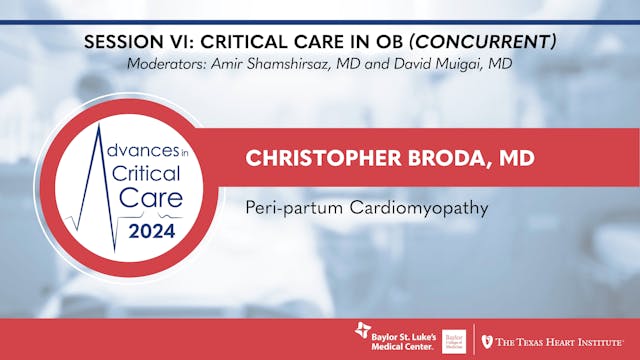 Christopher Broda, MD | Peri-Partum C...