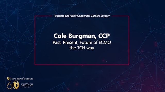 Past, Present, Future of ECMO the TCH way