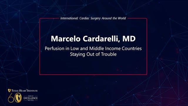 Perfusion in Low and Middle Income Co...