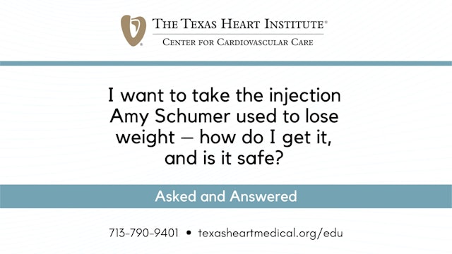 I want to take the injection Amy Schumer used to lose weight – how do I get it, and is it safe?