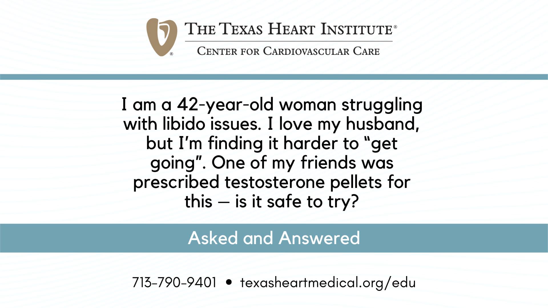 I am a 42-year-old woman struggling with libido issues. I love my husband, but I’m finding it harder to “get going”. One of my f