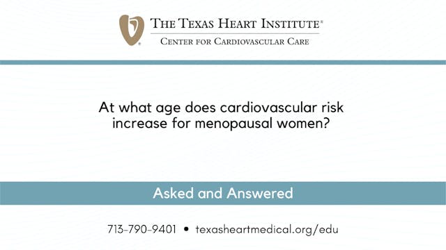 At what age does cardiovascular risk ...