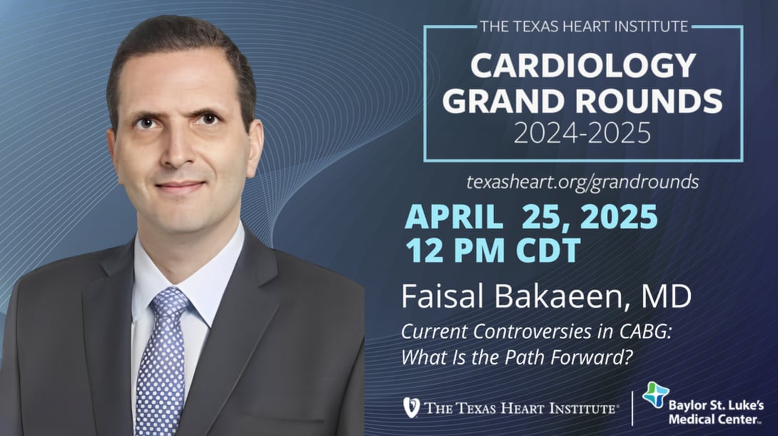 Faisal Bakaeen, MD | Current Controversies in CABG: What Is the Path Forward?