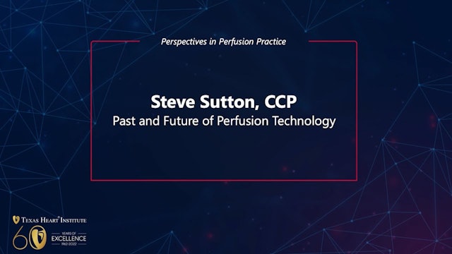 Past and Future of Perfusion Technology