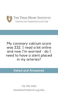 My coronary calcium score was 232. Do...