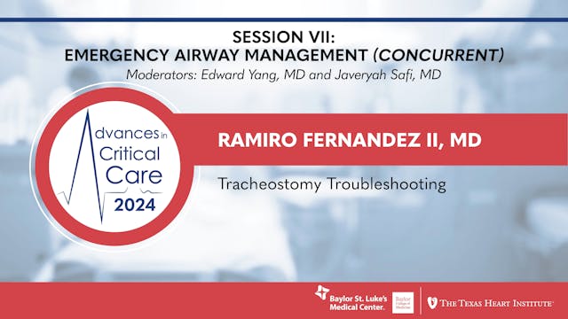 Ramiro Fernandez II, MD | Tracheostom...