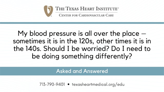 My blood pressure is all over the place –  Do I need to be doing something differently?
