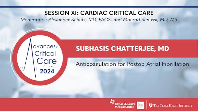 Subhasis Chatterjee, MD | Anticoagula...