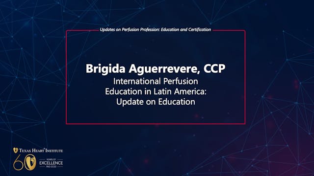 International Perfusion Education in ...