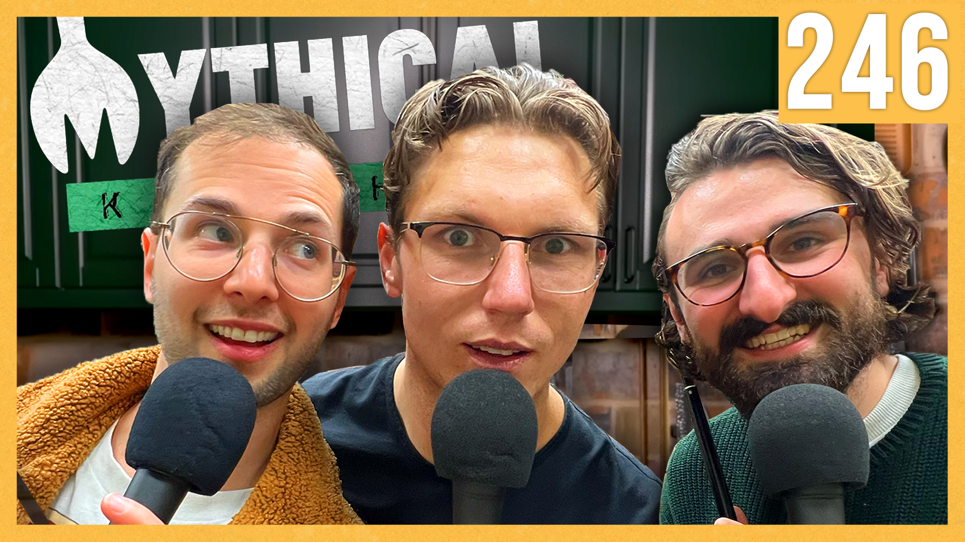 podcast at Mythical kitchen 