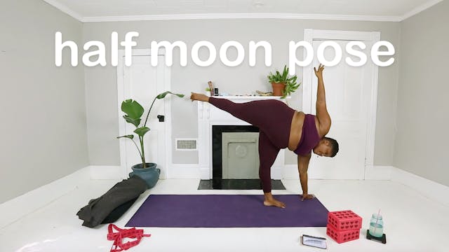 HALF MOON POSE: Touch The Sky