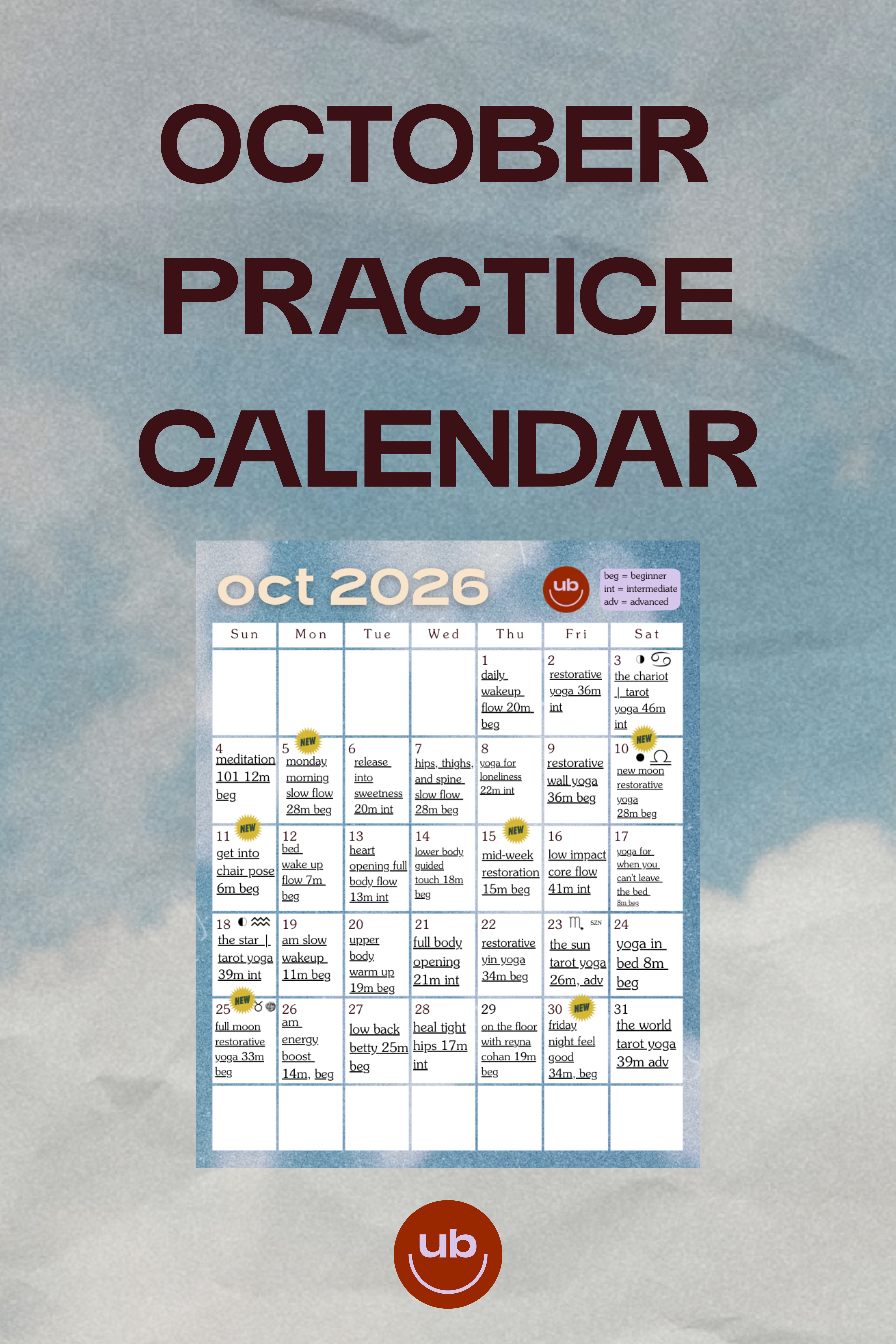 october calendar