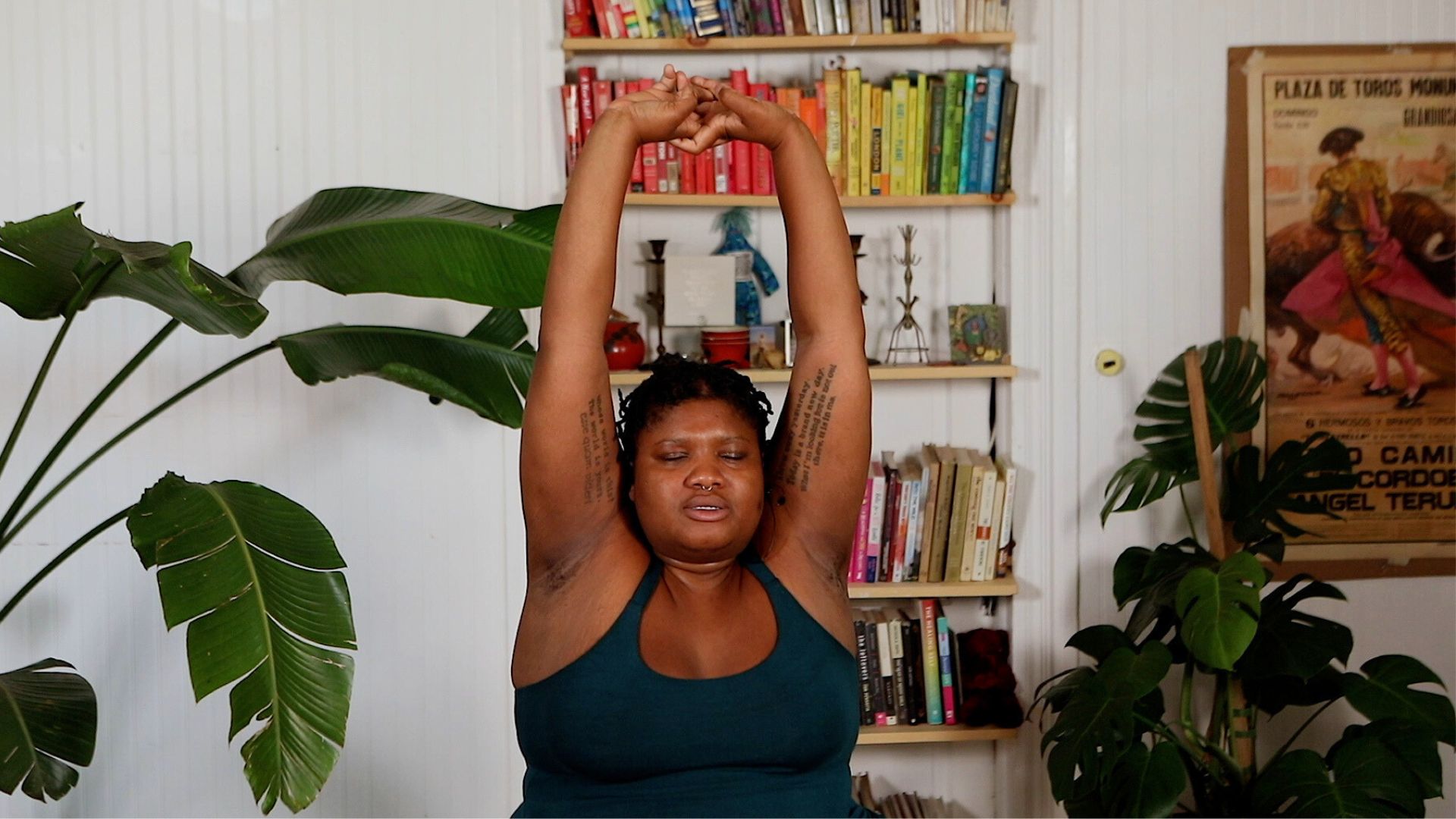 seated sun salutations