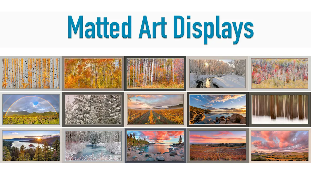 Rotating Matted Art Displays
