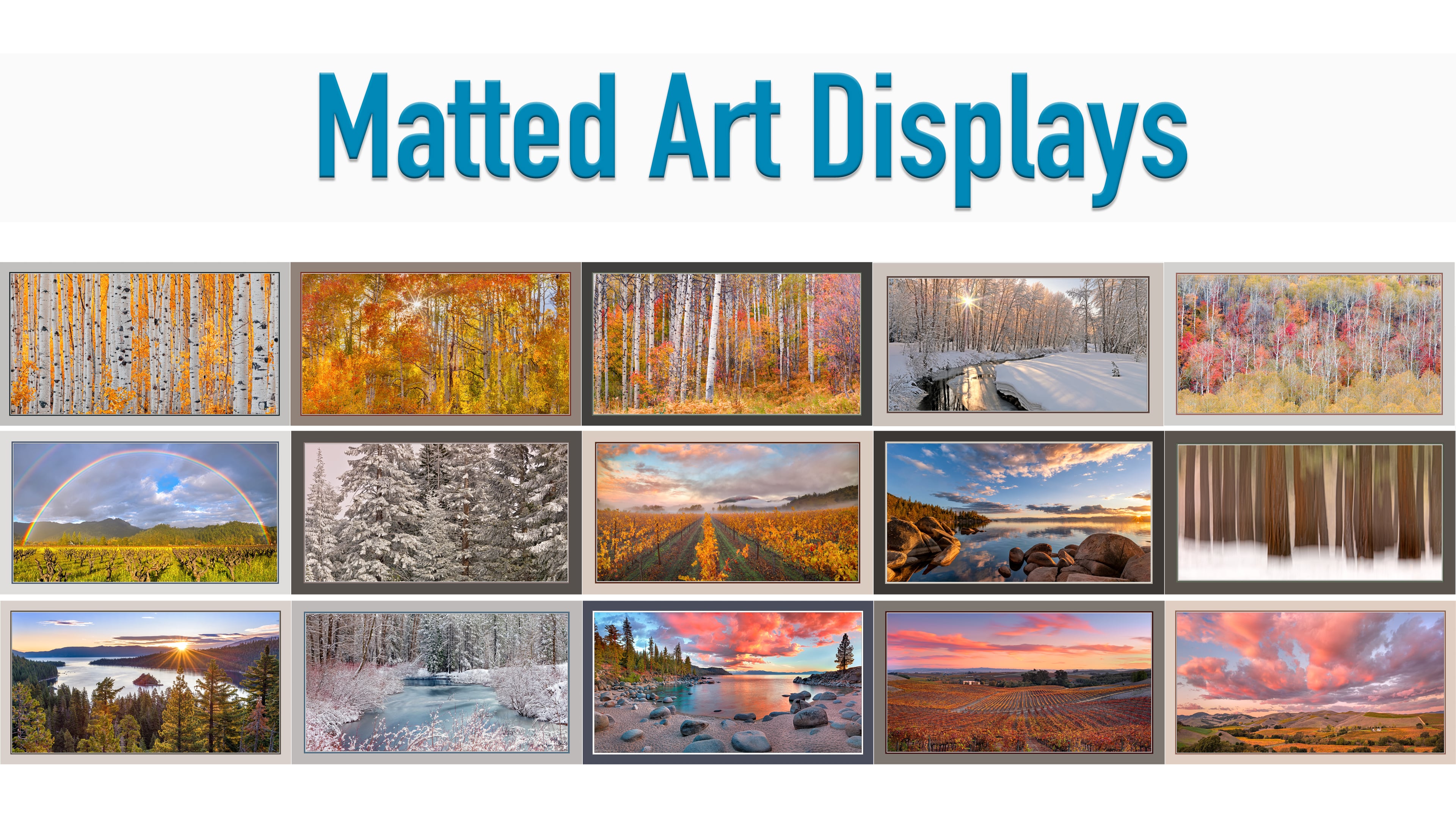 Rotating Matted Art Displays