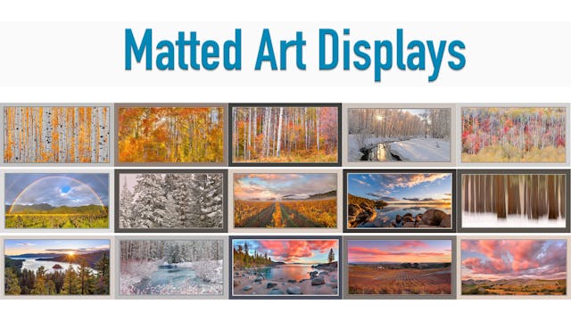 Rotating Matted Art Displays