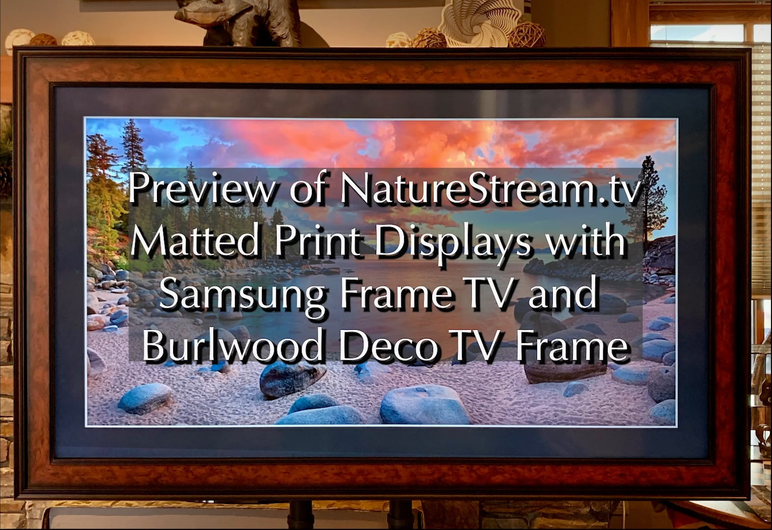 Preview of NatureStream.tv Matted Print Displays
