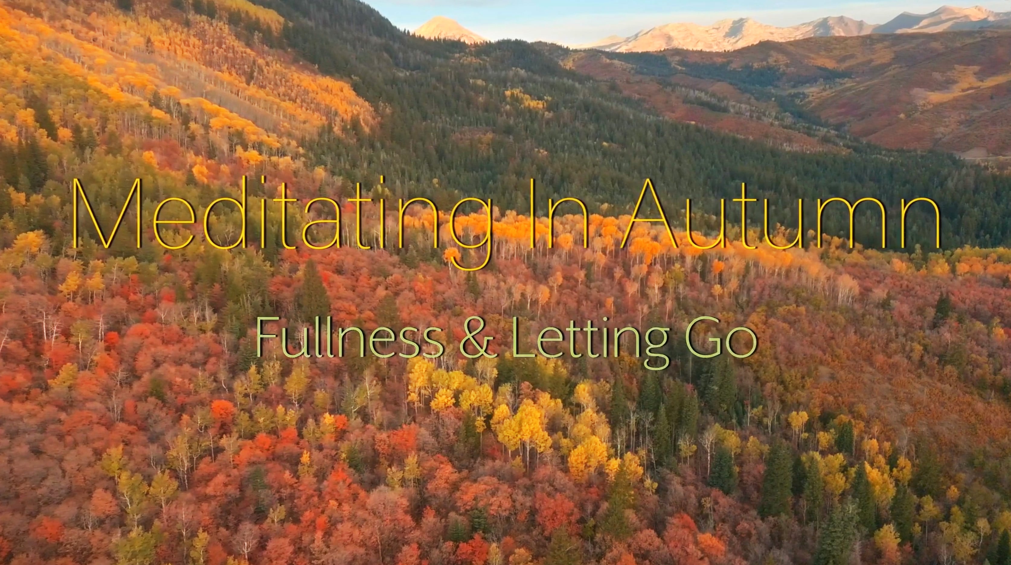 Meditating in Autumn