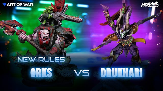 NEW Orks Codex Green Tide vs Drukhari...