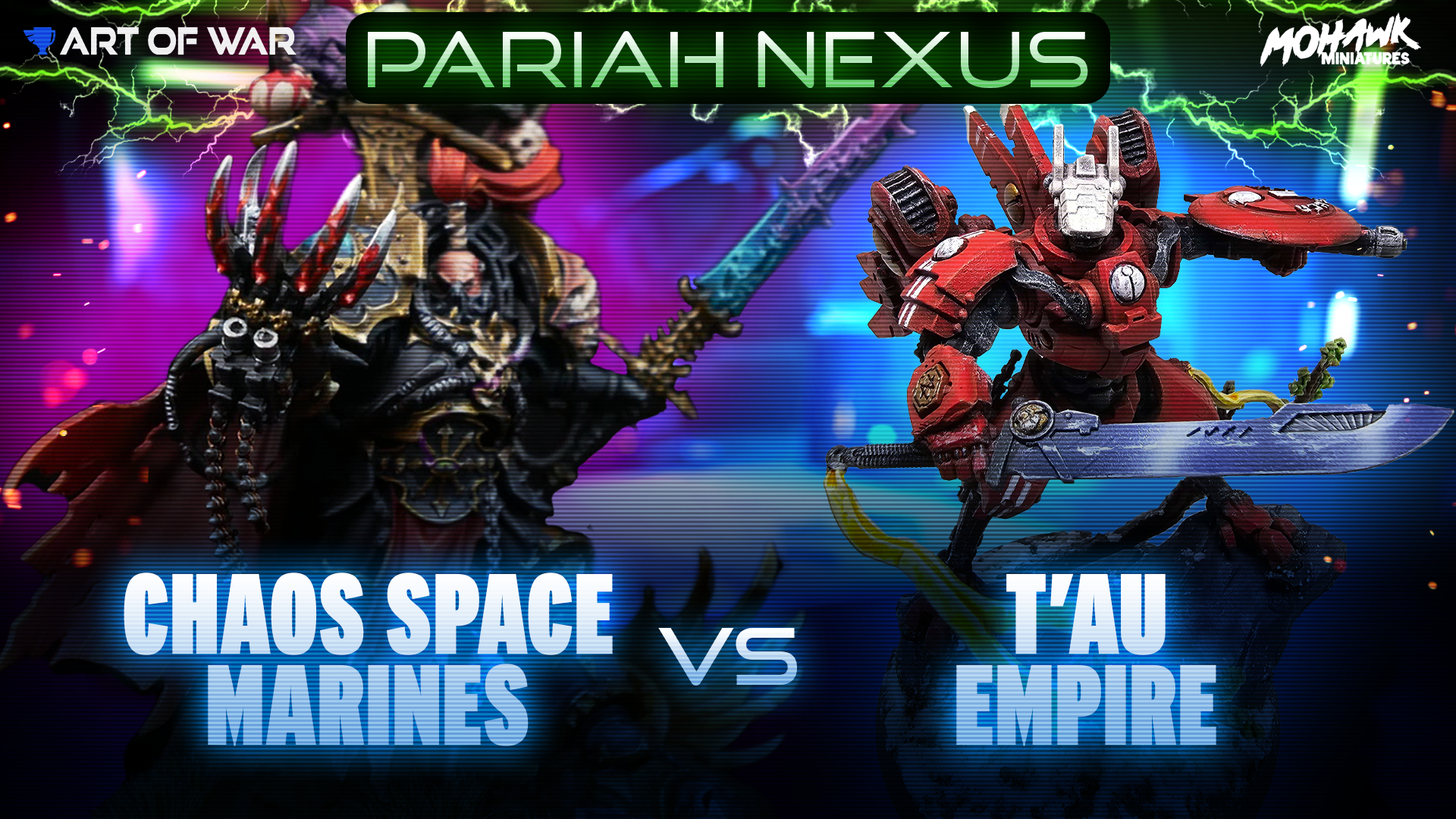 T'au Empire vs Chaos Space Marines Battle Report