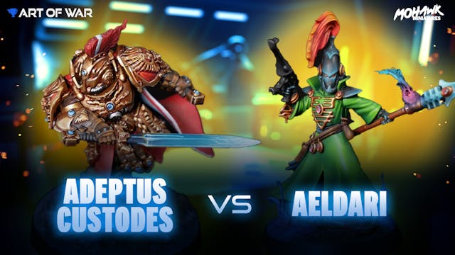 Adeptus Custodes vs Aeldari Battle Re...