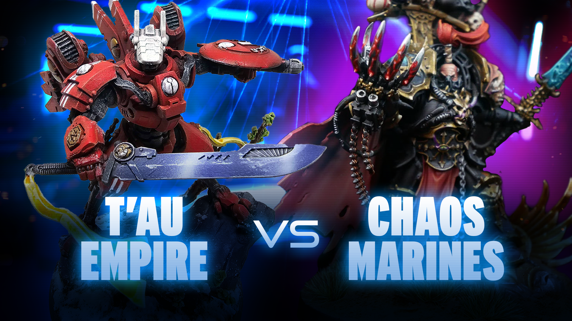 T'au Empire vs Chaos Space Marines Battle Report