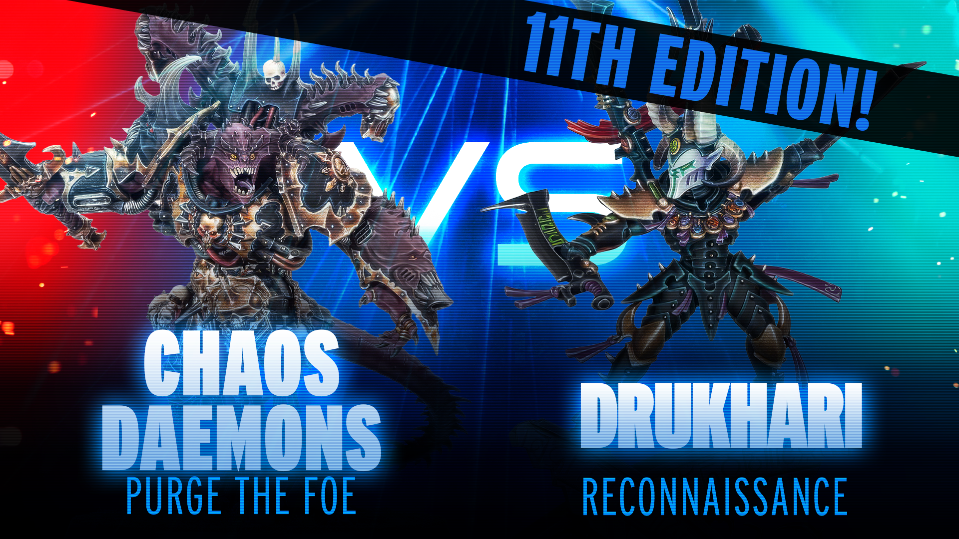 NEW 11th Edition MFM Battle Report Drukhari vs Chaos Daemons