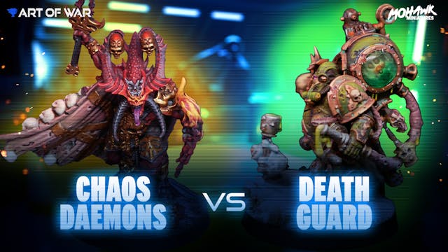 Death Guard vs Chaos Daemons Battle R...