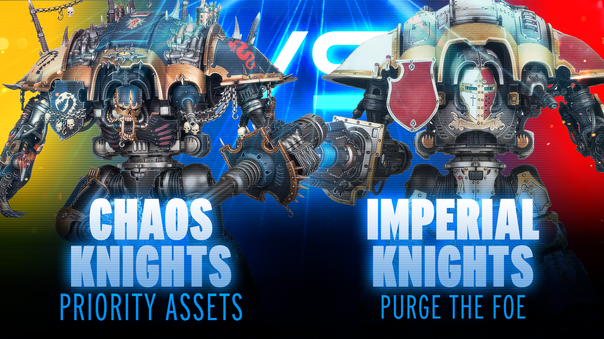 NEW 11th Edition MFM Battle Report Chaos Knights vs Imperial Knights